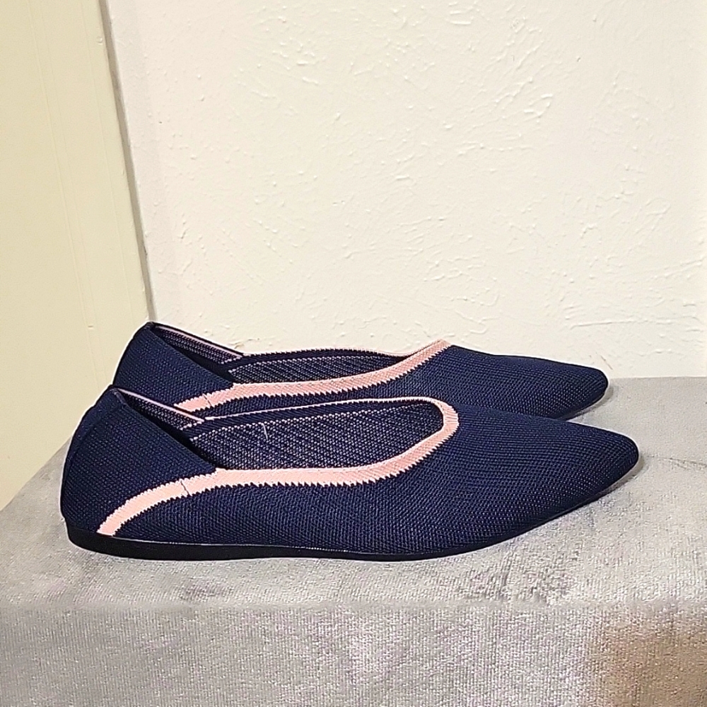 DREAM PAIRS Women's Ballet Dressy Flats Comfortable Pointed Toe Knit Fla…